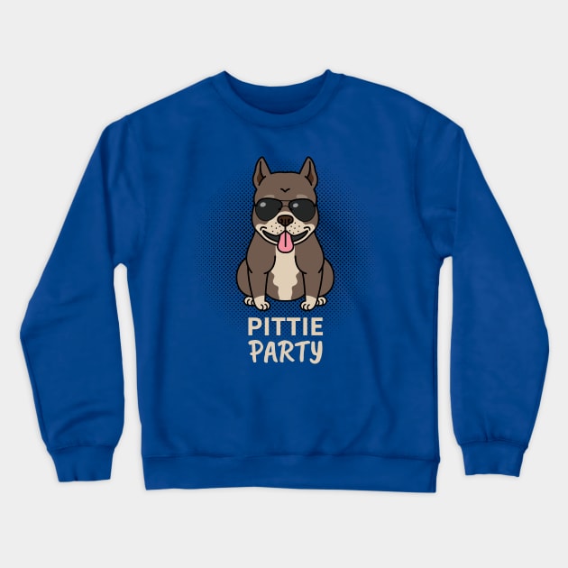 Pittie Party Crewneck Sweatshirt by VDUBYA